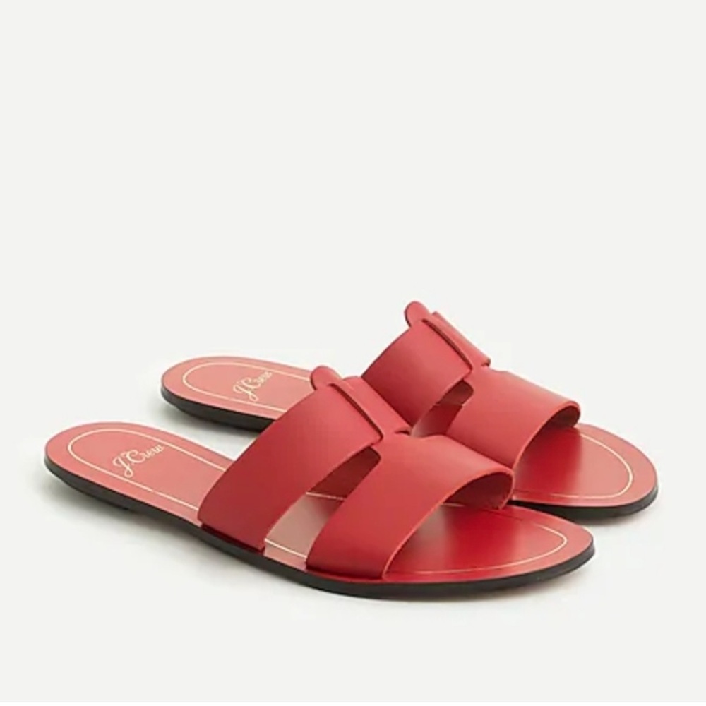 J. Crew Red Women's Cypress Sandals (new without tags) size 7